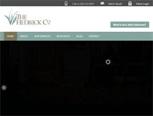 Tablet Screenshot of hedrickco.com